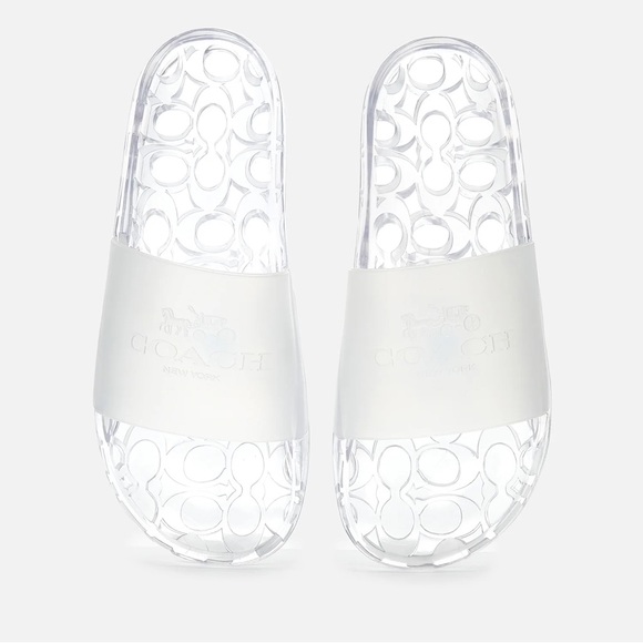 Coach Shoes - COACH Ulyssa Rubber Slide Clear